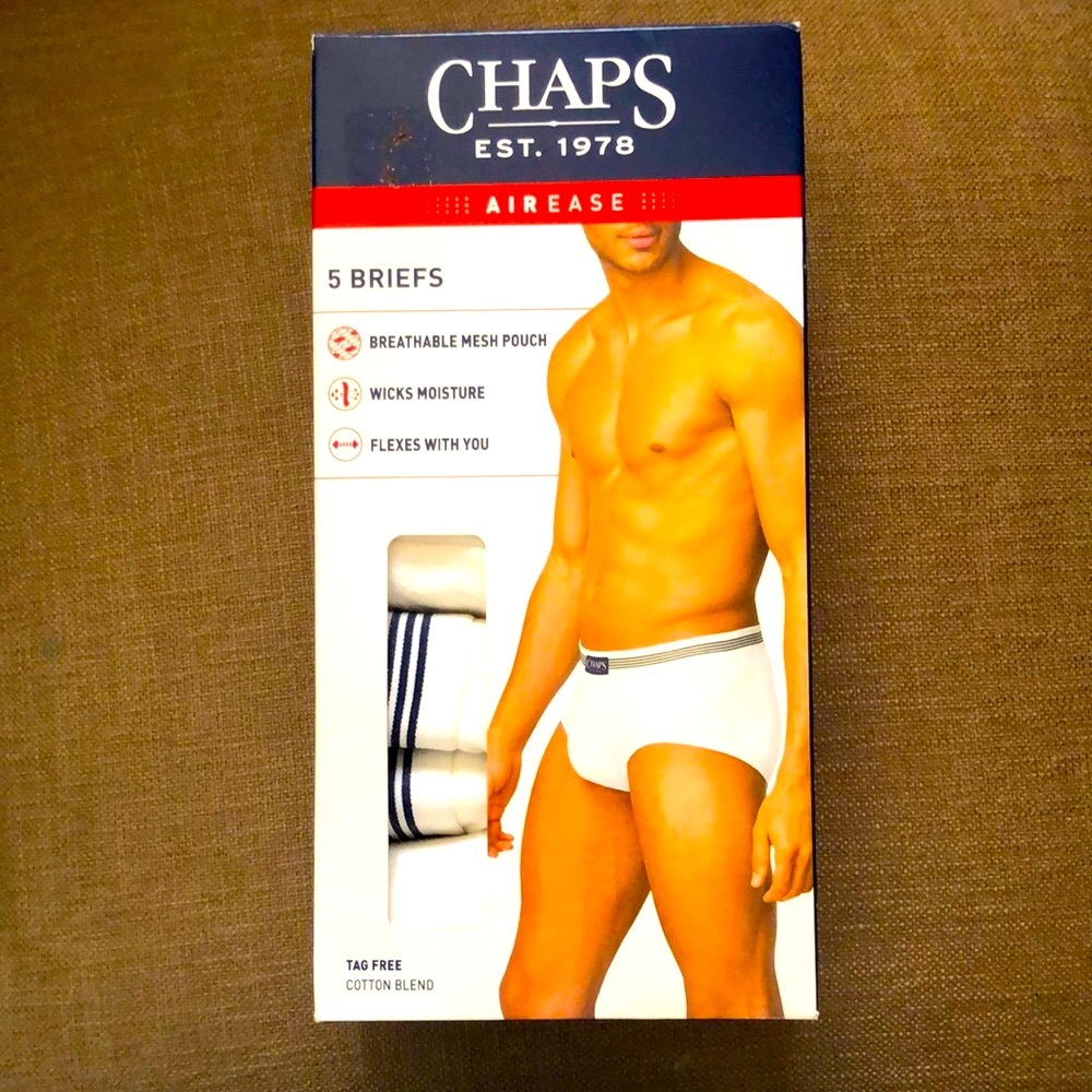 CHAPS “4 Briefs” (Note-1 pair has been removed) NOT a 5 pair pack! The 4 are NEW